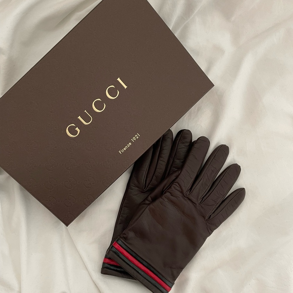Leather Gucci Gloves